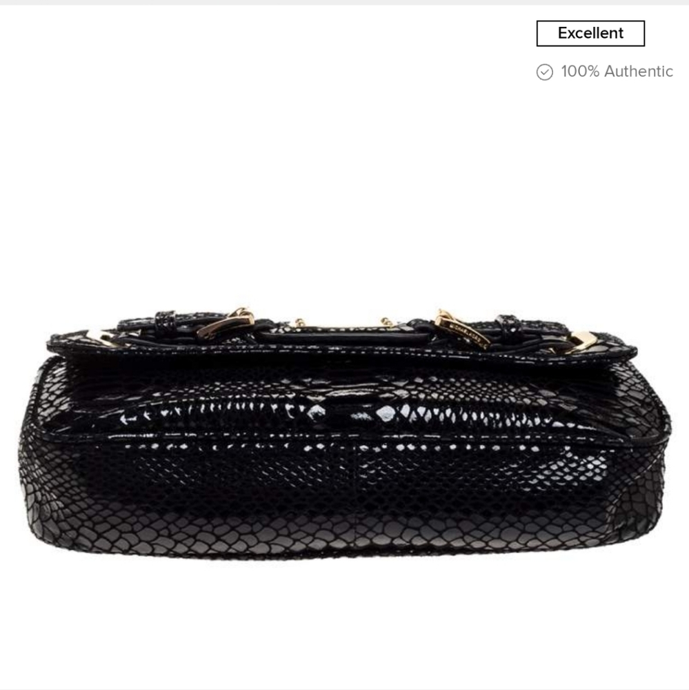Michael Kors Black Hamilton Leather Shoulder Bag. - Picture 8 of 12